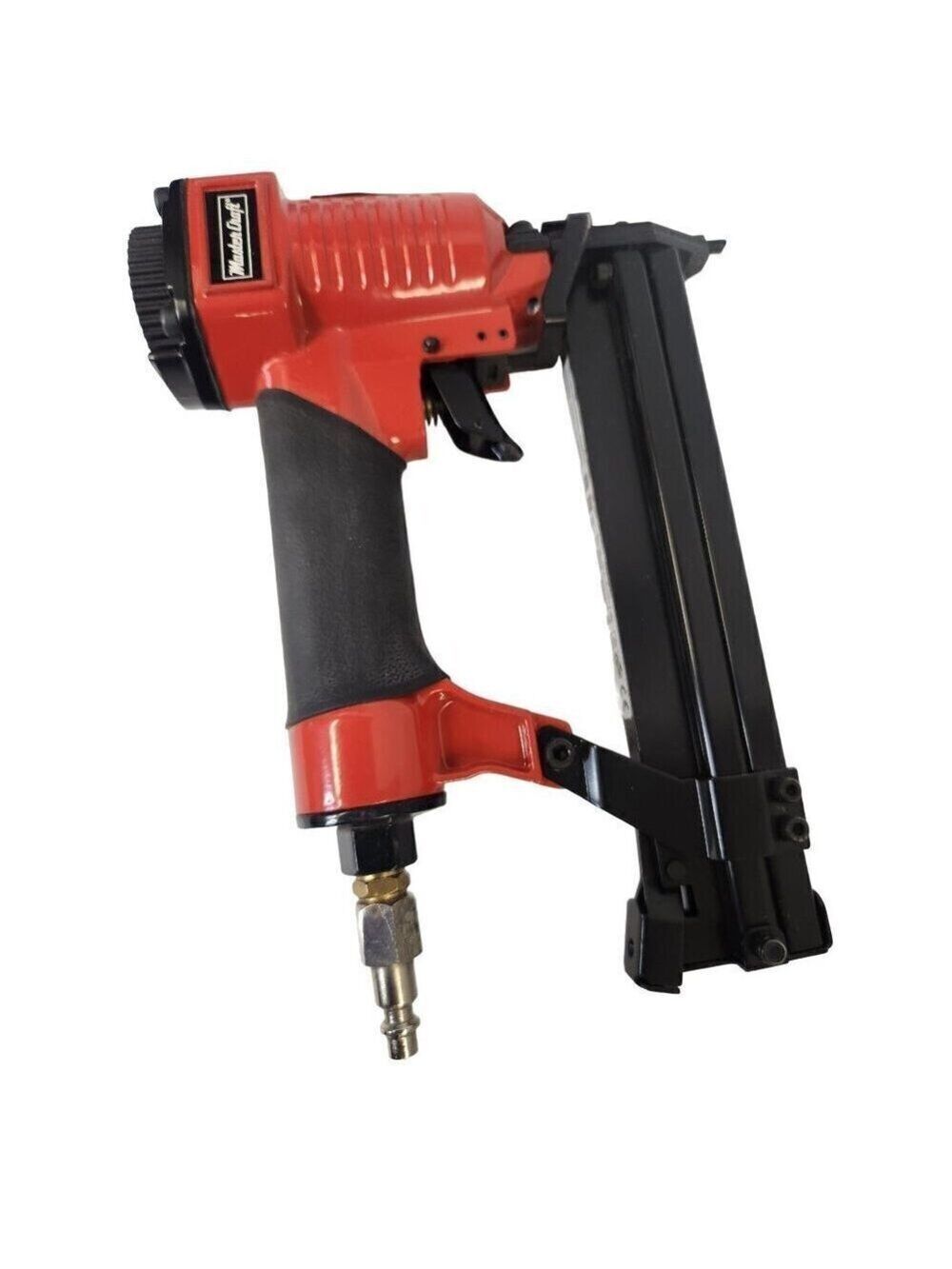 Mastercraft 18 Gauge Brad Nailer 2in1,  Red Black Includes 1 14 Staples 200pcs a
